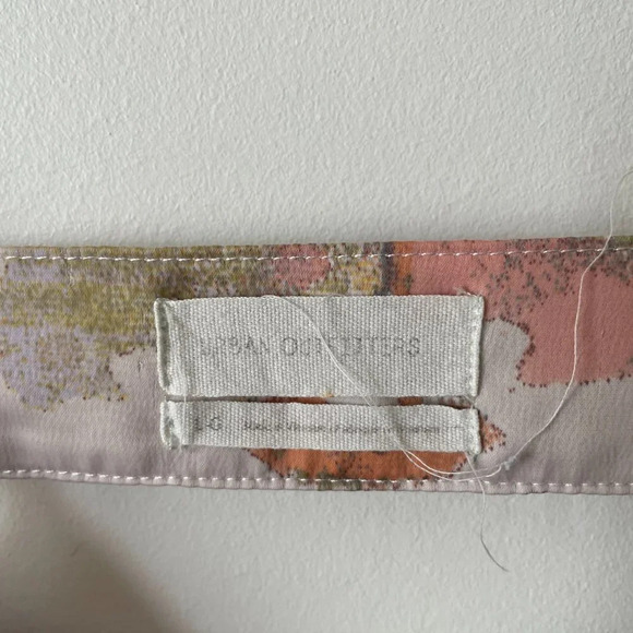 Urban Outfitters Floral Satin Slip Mini Dress Cutout Back Size  Large - Picture 5 of 5